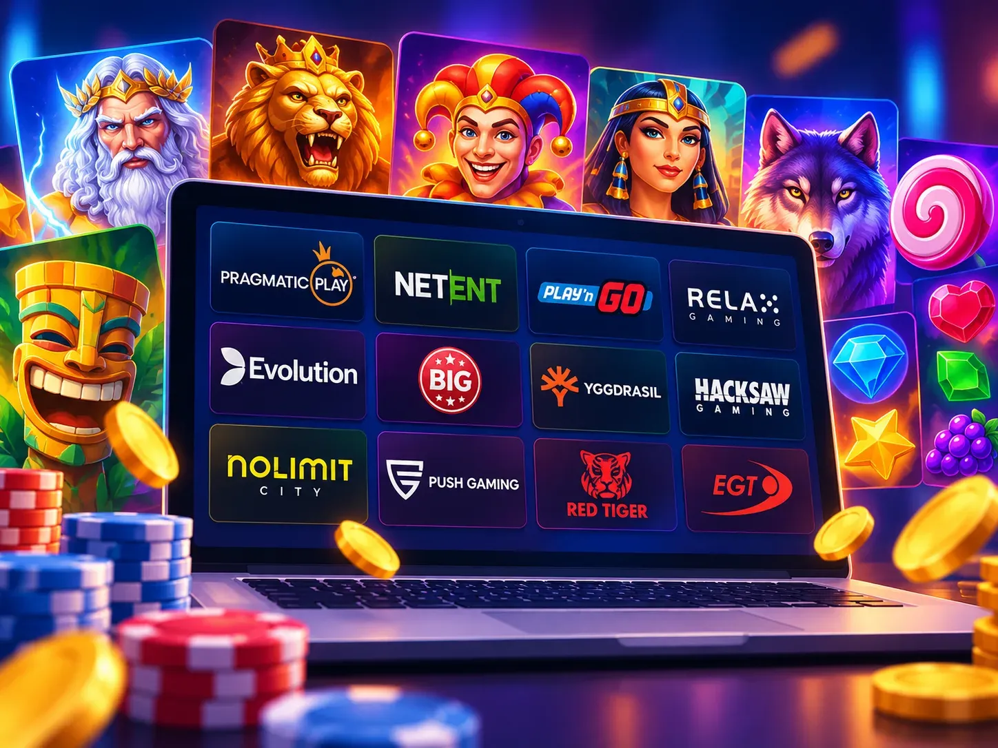 Slot-providers: de studio's achter online gokkasten
